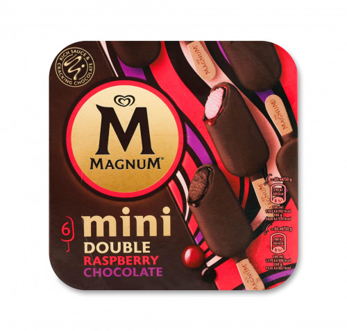 Морозиво міні Magnum Малина-Шоколад, 300г