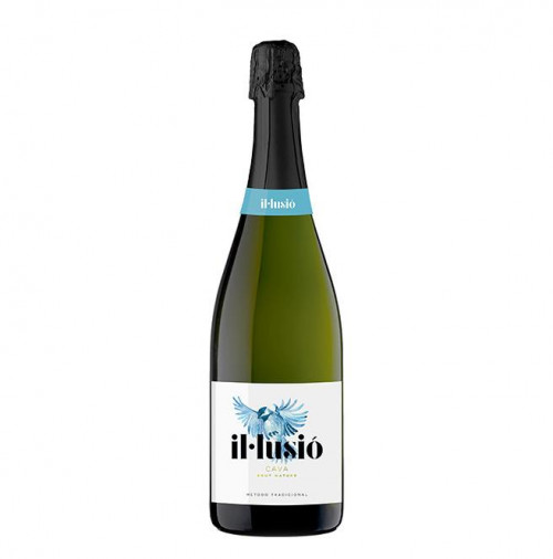 Вино ігристе nature IL Lusio Cava Brut Nature брют біле 11,5% 0,75л