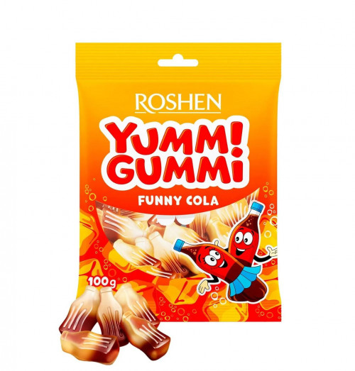 Цукерки желейні Funny Cola Yummi Gummi Roshen м/у 70г