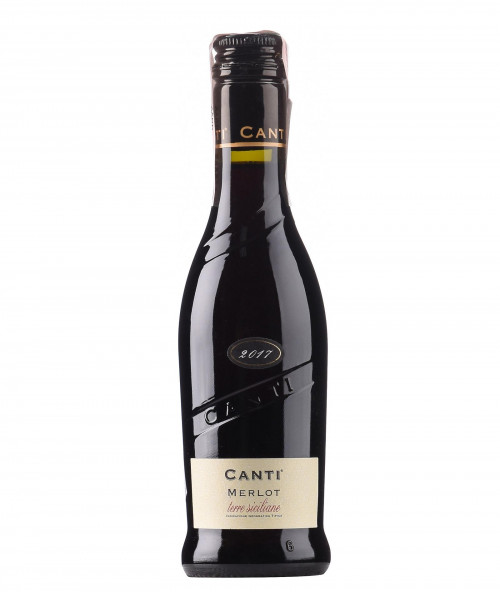 Вино Canti Merlot Terre Siciliane червоне сухе 0.25л 13%