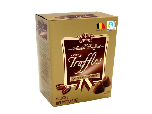 Цукерки трюфелі Кава Maitre Truffout Fancy Gold truffles coffee 200г