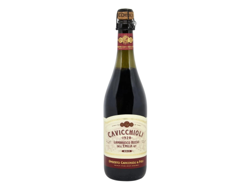 Вино ігристе GIV Cavicchioli Lambrusco Emilia Rosso Dolce Червоне напівсолодке 0.75л 7.5%