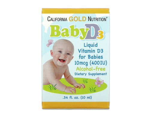 Вітамін D3 для дітей California Gold Nutrition 400 МО 10мл