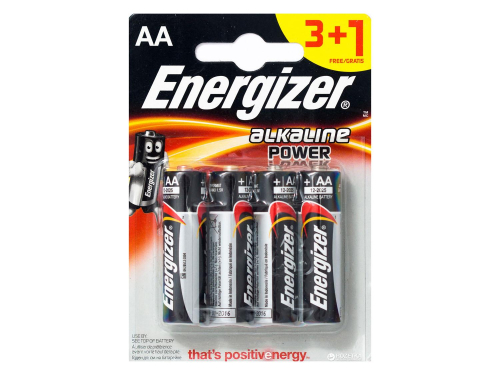 Батарейка Energizer Alk Power AA 3+1, 4шт