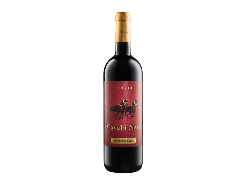 Вино Cavalli Neri Rosso Italiano Semi-Dolce червоне напівсолодке 0.75л 12%