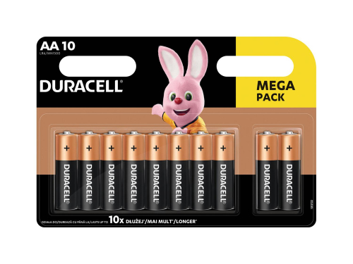 Лужні батарейки Duracell Basic AA 1.5V LR6 10 шт