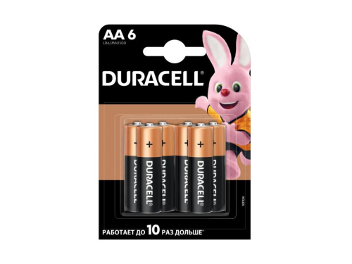 Лужні батарейки Duracell AA (LR6) MN1500 Basic 6 шт