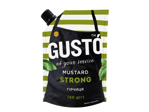 Гірчиця Gusto Strong 140г