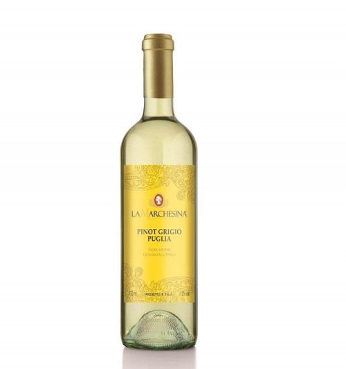 Вино 0,75л La Marchesina Pino Grigio I.G.T. біле напівсухе 12 % об ск/пл Італія