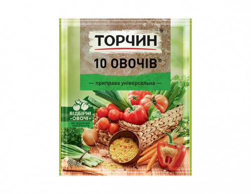 Приправа універсальна 10 овочів Торчин м/у 60г