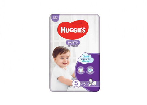 Підгузники-трусики Huggies Pants Jumbo (5) дитячі м/уп 34 шт