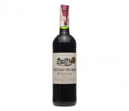 Вино Chateau du Mass Bordeaux rouge червоне сухе 0.75л 13.5%