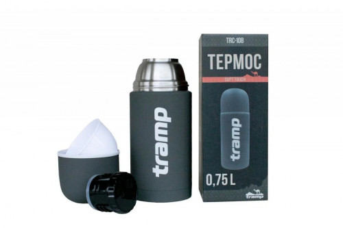 Термос Tramp Soft Touch 0.75л Сірий (TRC-108-grey)