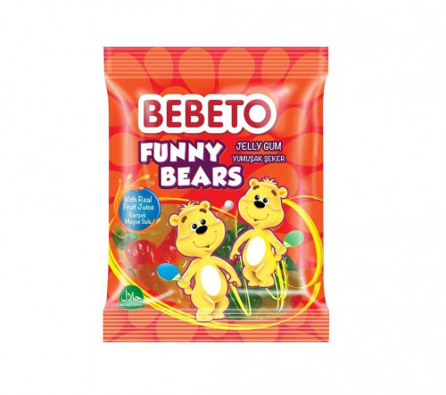 Цукерки желейні Bebeto Funny Bears (Веселі ведмеді) м/уп, 100г