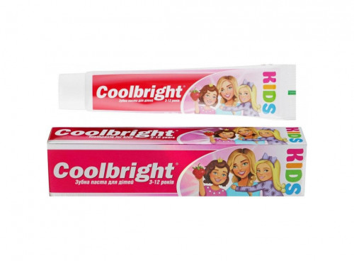 Зубна паста дитяча Coolbright Kids Girl 80мл