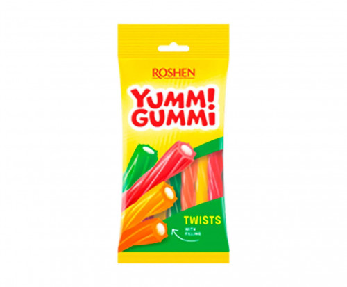 Цукерки Roshen Yummi Gummi Twists желейні 70г