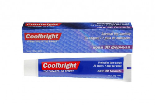 Зубная паста Coolbright Caries Protection 3D эффект 75мл