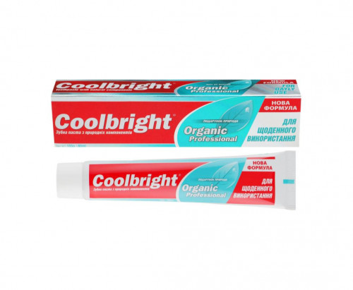 Зубна паста Coolbright Organic, 75мл