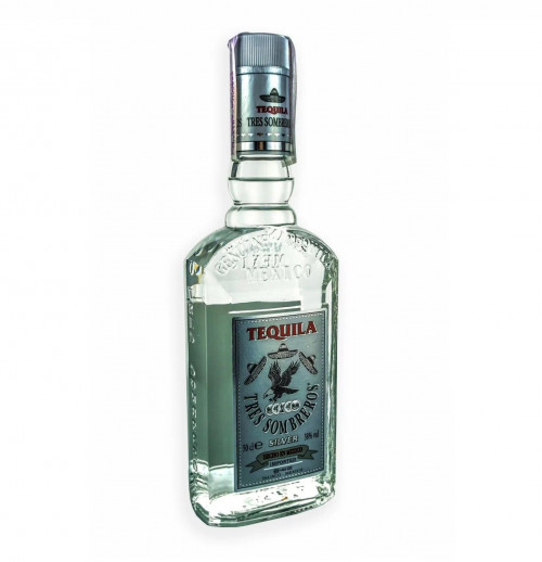 Текіла Tres Sombreros Silver, 1л