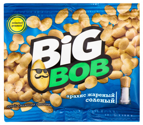 Арахіс смажений солоний Big Bob м/у 30г