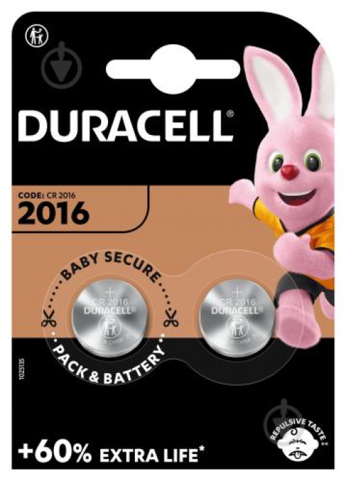 Батарейка DURACELL DL/CR2016 2 шт.