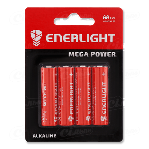 Батарейка Enerlight Mega Power Alkaline AA, 4шт