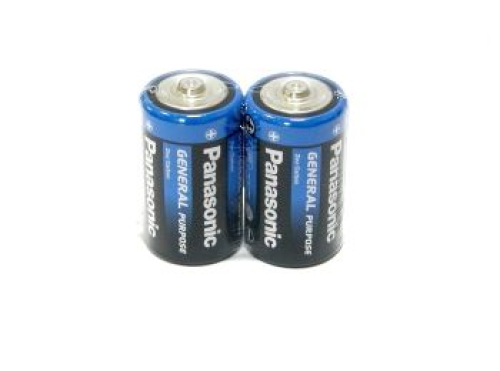 Батарейка Panasonic R20, 2шт/уп
