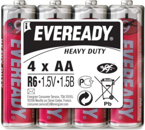 Батарейки Energizer Eveready AA Heavy Duty 4 шт (637081) 