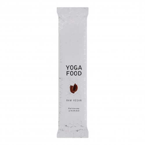 Батончик горіхово-фруктовий Какао Yoga Food м/у 40г