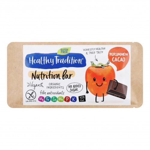 Батончик Healthy Tradition Nutr bar Хурма какао