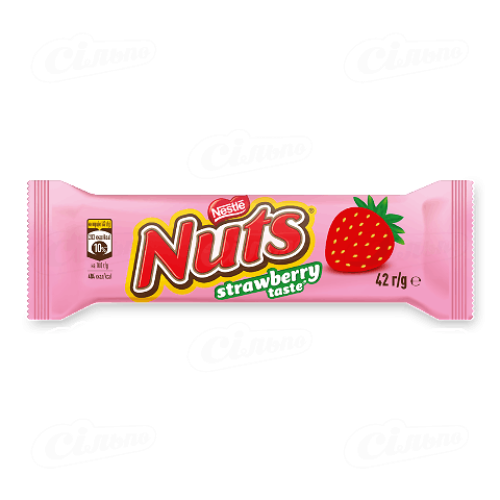 Батончик Nuts Strawberry, 42г