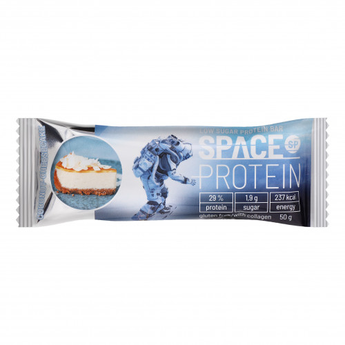 Батончик в молочному шоколаді Кокос-чізкейк Space Protein м/у 50г