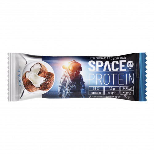 Батончик в молочному шоколаді Кокос Space Protein м/у 50г