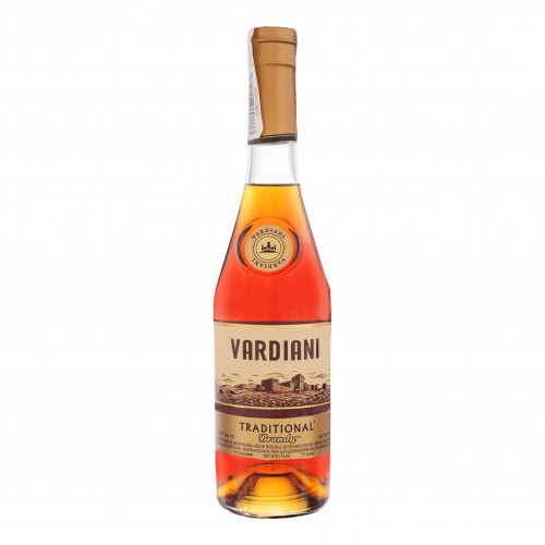 Бренді 0.5л 40% Traditional Vardiani пл