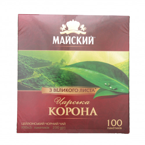 Чай чорний Царська корона Майський к/у 100х2г