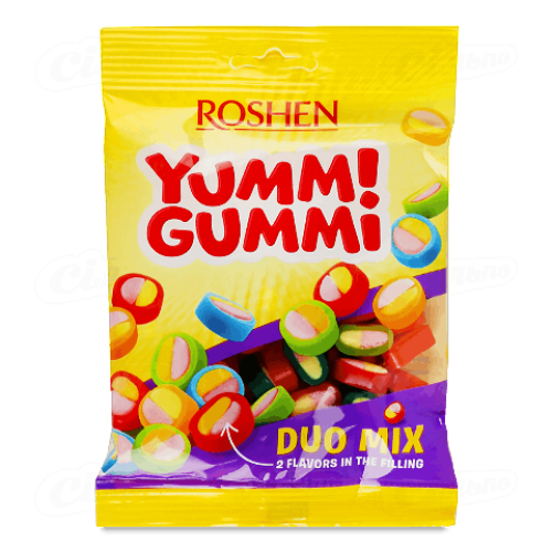 Цукерки Roshen Yummi Gummi Duo Mix 70г