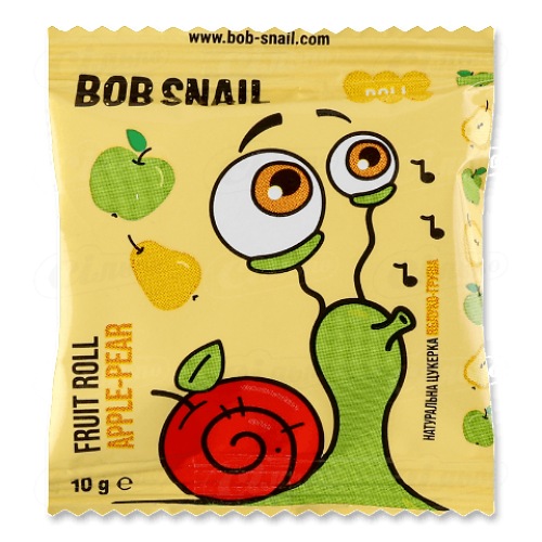 Цукерки Bob Snail Яблуко-груша 10г