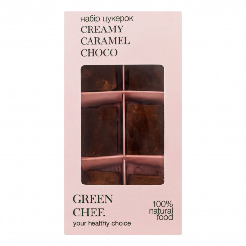 Цукерки Creamy caramel choco Green Chef к/у 165г