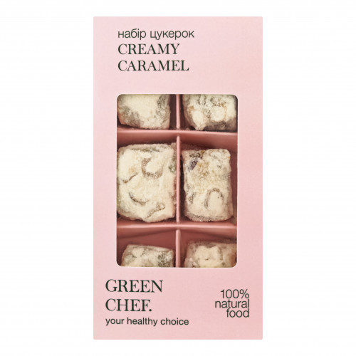 Цукерки Creamy caramel Green Chef к/у 165г