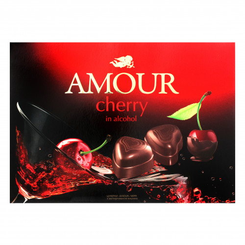 Цукерки глазуровані Cherry in alcohol Amour к/у 151г