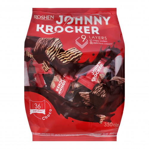 Цукерки глазуровані Choco Johnny Krocker Roshen м/у 350г