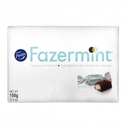 Цукерки глазуровані шоколадом з м'ятною начинкою Fazermint Fazer к/у 150г