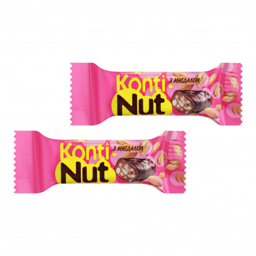 Цукерки глазуровані з мигдалем Konti-Nut Konti кг