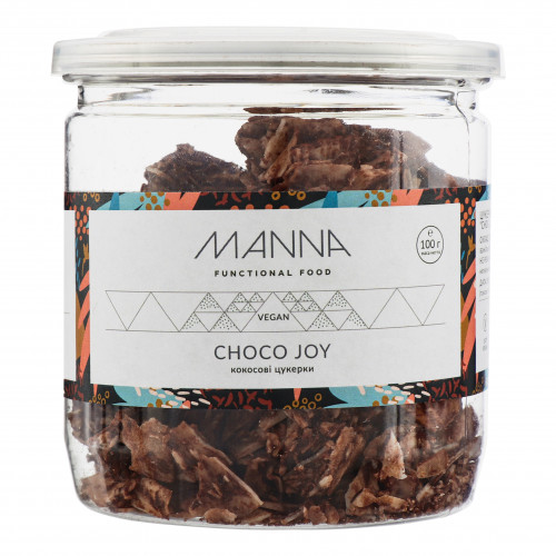 Цукерки кокосові шоколадні веганські Choco Joy Manna с/б 100г