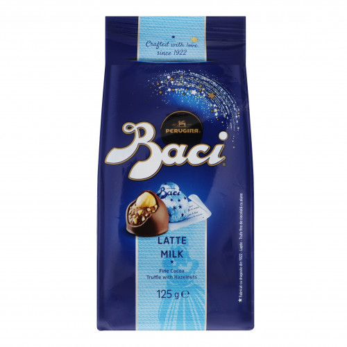 Цукерки праліне з молочного шоколаду з лісовим горіхом Latte Milk Baci м/у 125г