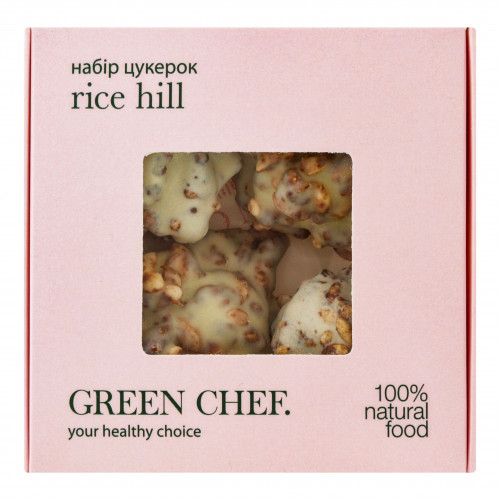 Цукерки Rice hill Green Chef к/у 140г