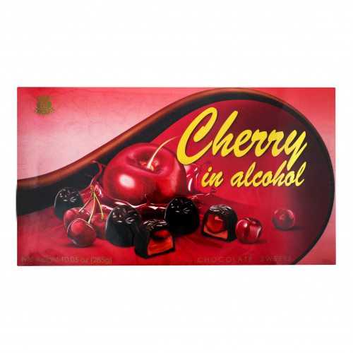 Цукерки шоколадні Cherry in alcohol Biscuit Chocolate к/у 285г