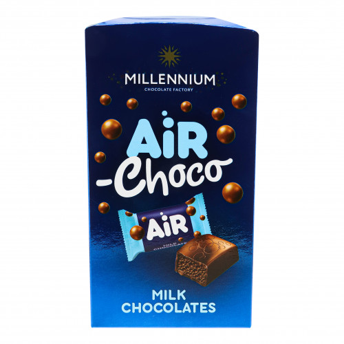 Цукерки шоколадні з начинкою Air Choco Millennium к/у 100г