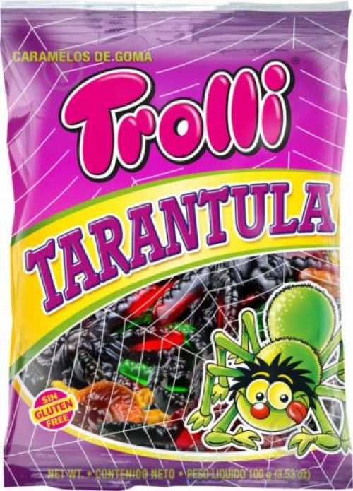 Цукерки Trolli Тарантул фруктові жувальні 100г