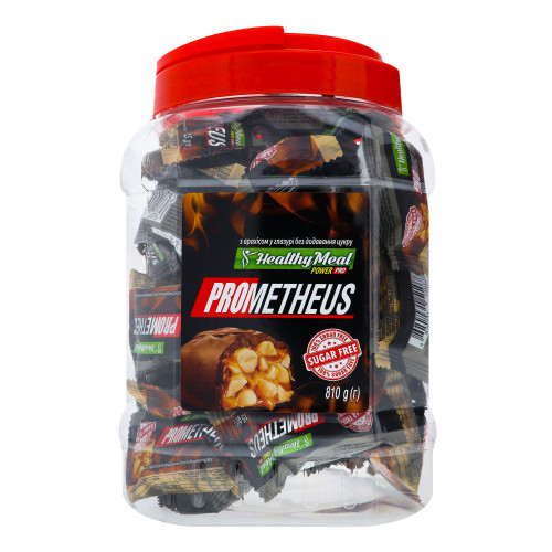 Цукерки з арахісом глазуровані без додавання цукру Prometheus Healthy Meal п/б 810г